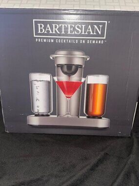 Bartesian Cocktail Machine Bundle NEW + Travel Case + Glassware Complete System
